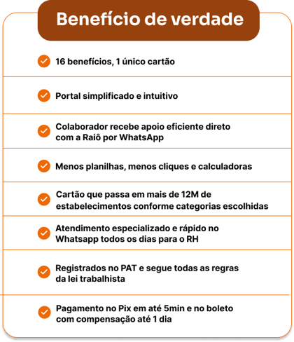Benefício de verdade